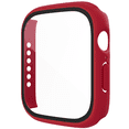 thumbnail image 3 of Tempered Glass Protective Case for Apple Watch Series 3/2/1 38mm [2-Pack] Built-in Screen Protection Ultra-Thin Scratch Resistant Case for Men, Women, Kids, Burgundy, 3 of 5