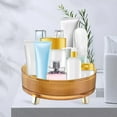 thumbnail image 4 of Turntable Organizer Vanity Tray Cosmetic Storage Tray for Countertop Living Room Yellow, 4 of 7