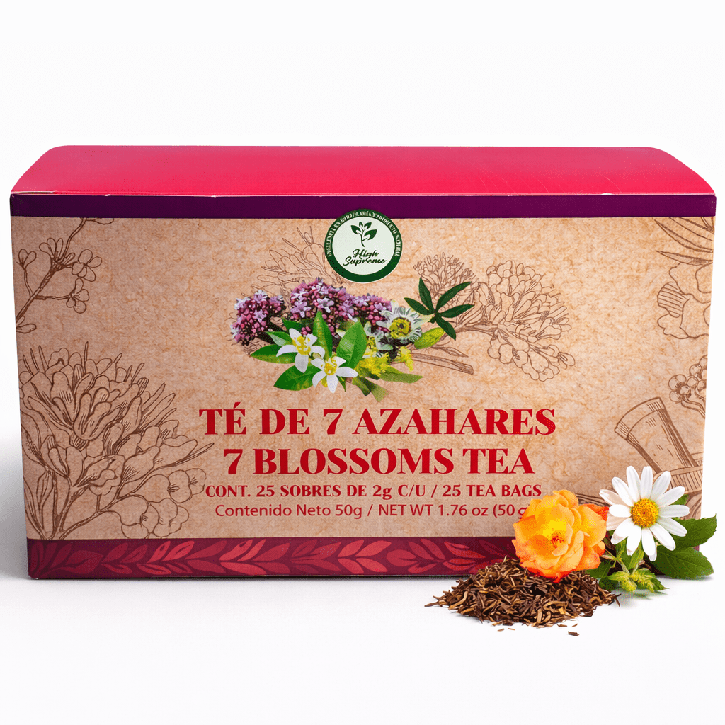 茶 Teressa Therbal Seven Blossoms Herbal Tea, Caffeine-Free, 25 Teabags