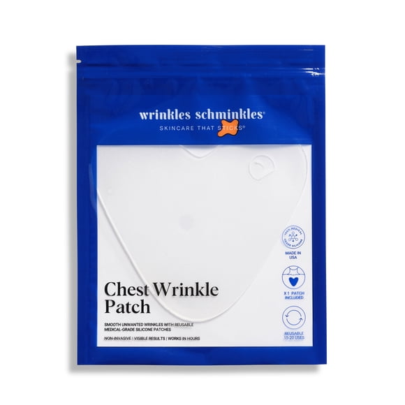 Schminkles Wrinkle Pansement Thoracique en Silicone - Réutilisable 8-10 Fois (1 par Paquet)