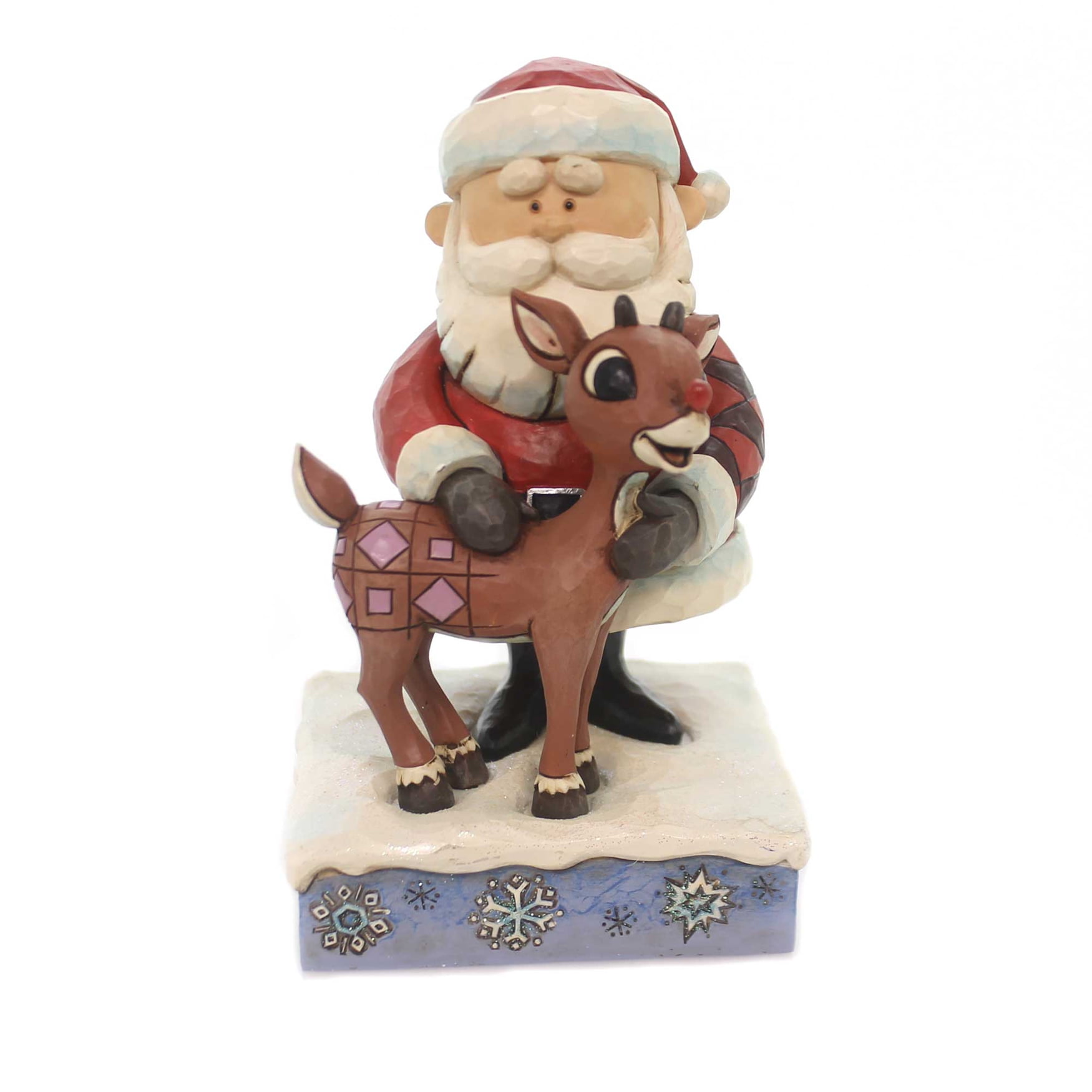 jim shore santa hugging rudolph