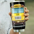 thumbnail image 4 of Bus Driver Gifts For Women Men, School Bus Driver Appreciation Gifts, 20oz Bus Driver Gift Coffee Tumbler, School Bus Driver Travel Cup, Bus Driver Insulated Cups With Lid, 4 of 5