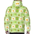 thumbnail image 7 of Salouo Avocado And Toast Pattern Men's Fall Hoodie Sweatshirt,Sport Hoodie with Pockets for Men Pullover Casual Hooded Sweatshirt-Large, 7 of 7