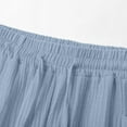 thumbnail image 5 of XIMIN Womens Wide Leg Yoga Capris High Waisted Cotton Linen Pants Casual Loose Comfy Trendy Elastic Waist Cropped Trouser with Tie Belt Pockets Summer Vacation Pants, 5 of 6