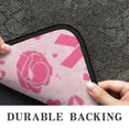 thumbnail image 6 of Pink Breast Cancer and Pioneer Flower Love Door Rugs,Washable Non Slip Door Mats Indoor,Decorative Door Mats,Entry Mat Indoor for Entrance,Bedroom,Kitchen,Bathroom,30"x17", 6 of 6