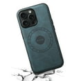 thumbnail image 3 of Compatible with MagSafe for iPhone 16 Pro Max Case, Slim Classic PU Leather Protective Shockproof Magnetic Back Design Vintage Anti-Scratch Phone Cover for iPhone 16 Pro Max Case, Blue, 3 of 5