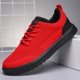 thumbnail image 4 of Men's Casual Skate Shoes, Fashionable Knit Sneakers, Breathable Running Shoes, Soft-Soled Lightweight Shoes Breathable Korean-Style Casual Men's Shoes,, 4 of 9
