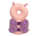 thumbnail image 1 of Mochila protectora para la cabeza de bebé con forma de animal, relleno de algodón PP, almohada de seguridad para caminar para niños pequeños, mariposas rosas, 1 of 14