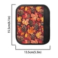 thumbnail image 6 of FUIALDOLG Set of 4 Washable Fabric Door Handle Cloth Protector with Cozy Autumn Pattern, Refrigerator Microwave Oven Handle Covers for Kitchen, Autumn Maple Leaves Pinecone, 6 of 7