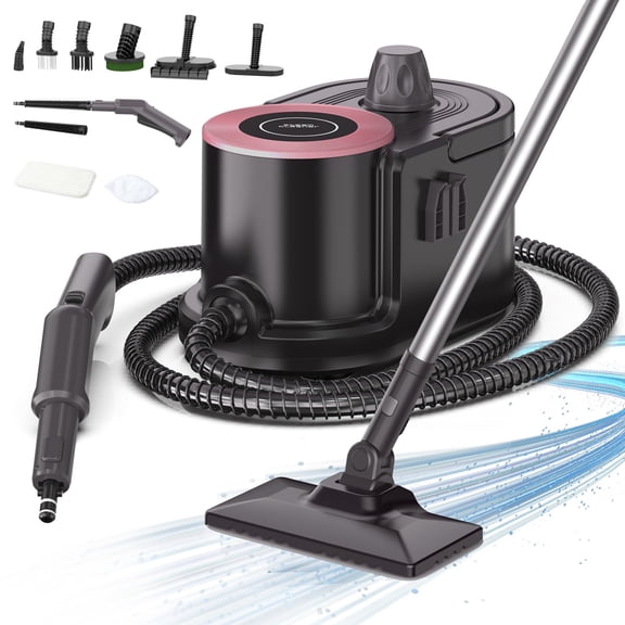 Teendow Steam Cleaner 1500w Powerful Handheld Steamer with 57oz Watertank Steam Mop 15 in 1 Canister Steamer Cleaner for Home, Car, Floor Cleaning