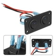 thumbnail image 3 of 2 Gang Rocker Toggle Switch Panel for Car RV Truck 12V Blue LED Light New, 3 of 11