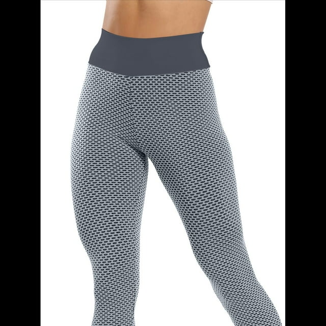 Leggings Levanta Glúteos para Mujer, Control de Abdomen, Entrenamiento, Yoga, Cintura Alta, de Gimnasio. Gris L