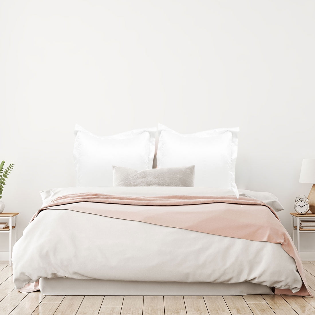 Unique Bargains 2-Pack Satin Silk Envelope Closure Pillow Shams White European