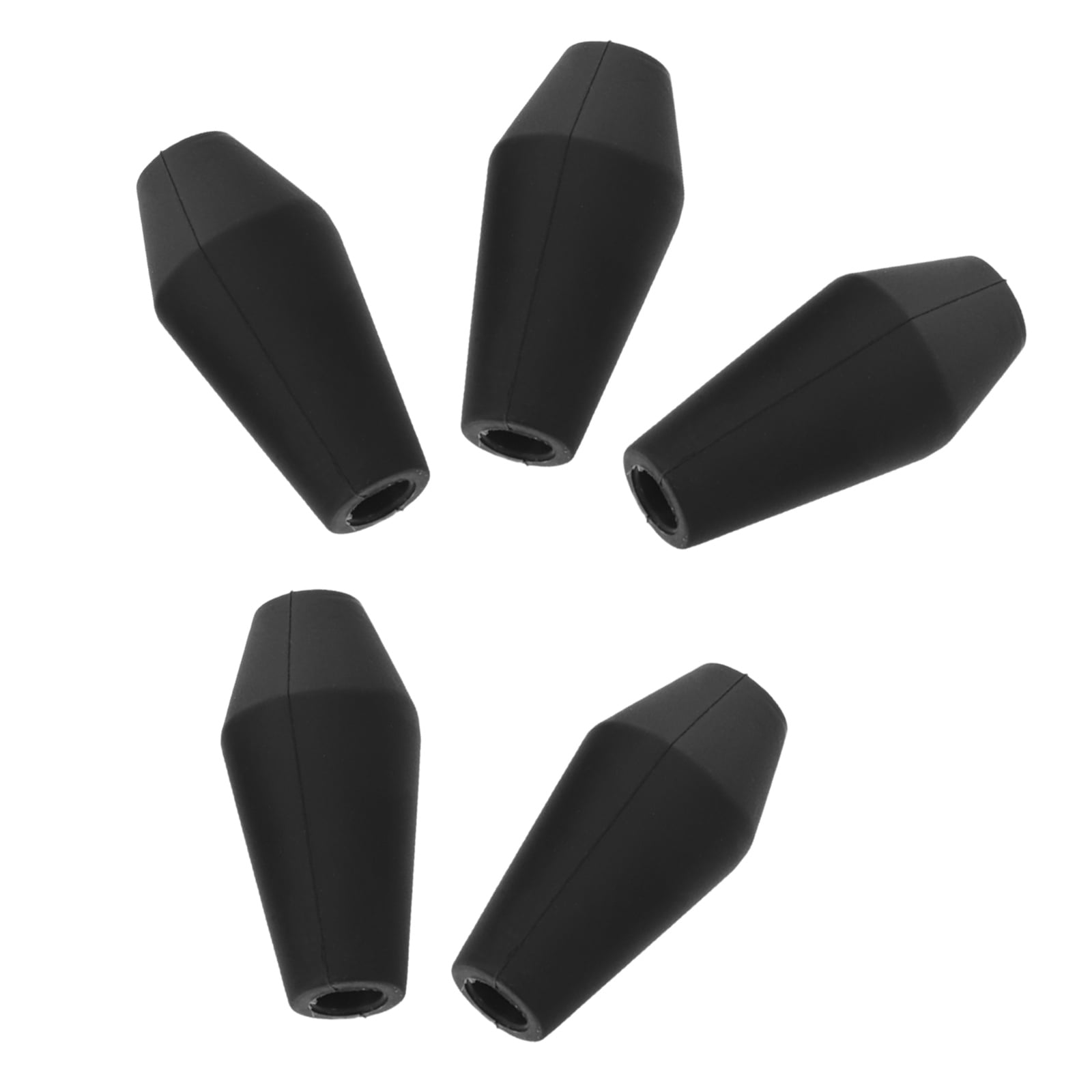POPETPOP 5-Pack Soft Rubber Blunt Arrow Tips Replacement for Safe Outdoor Archery Practice and Shooting
