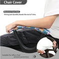 thumbnail image 4 of SCRAWLGOD Pineapple Monstera Elastic Computer Chair Slipcover with Armrest Protector Set of 4 Easy to Remove Desk Chair Cover Dustproof Universal Swivel Chair Covers, 4 of 7