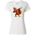 thumbnail image 3 of Inktastic Dabbing Turkey Thanksgiving Women's T-Shirt, 3 of 5