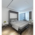 thumbnail image 5 of RoomAndLoft Modern Solid Wood Queen Murphy Wall Bed Gray, 5 of 12