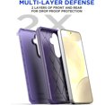 thumbnail image 2 of KOMI for Samsung Galaxy S24/S25 Case with Glass Screen Protector,Heavy Duty Drop Protection Full Body Rugged Shockproof Military Protective Tough Durable Cover for Galaxy S24/S25 6.1" 5G 2025 Purple, 2 of 5