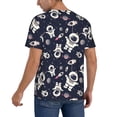thumbnail image 2 of Rateoe Cartoon Spaceship Pattern Men’s Baseball Short Sleeve Polo Shirt, Midweight Men's Shirt Golf Shirt Polo Shirts Quick Dry Short-XX-Large, 2 of 7