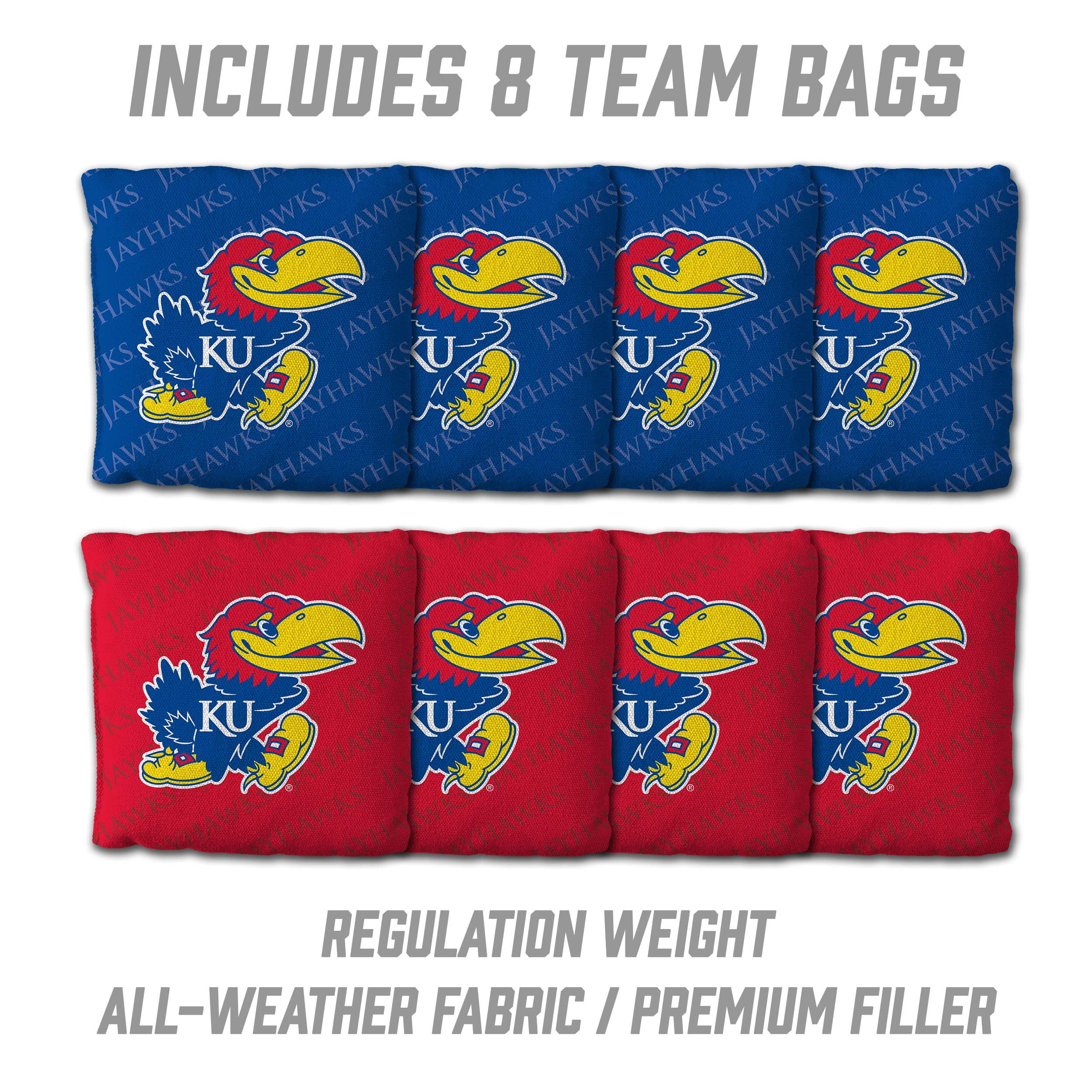 YouTheFan NCAA Kansas Jayhawks 2' x 3' Cornhole Game