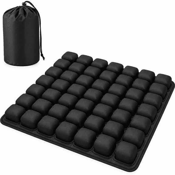 Inflatable Travel Cushion, 3d Airplane Seat Cushion for Long Flights, Car, Office, Stadium, Ergonomic Comfort Support,Long Distance Sedentary People