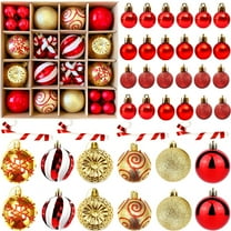 Soda Candy Christmas Ball Ornaments for Christmas Decorations, 40 Pieces Xmas Tree Shatterproof Christmas Tree Balls Ornaments with Hanging Loop for Holiday Wedding Party