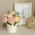thumbnail image 5 of Mainstays 7" Artificial Pink Ranunculus in Cream Pot, for Indoor Use, 5 of 8