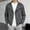 Dark Gray, variant on Men's Biker Style Moto Jacket Lapel Collar Asymmetric Diagonal Zipper Lightweight Long Sleeve Casual Knit Coat Black