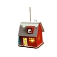 thumbnail image 4 of Cabaña de madera luminosa de Navidad, construcción robusta coleccionable, regalo de Navidad. Estilo F, 4 of 9