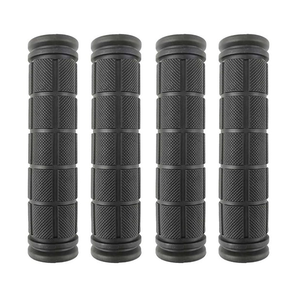 4x Puños de manillar de bicicleta Puños de manillar de bicicleta Accesorios de ciclismo Ligeros Negro