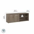 thumbnail image 2 of Studio C Low Storage Cabinet with Doors in Modern Hickory - Engineered Wood, 2 of 8