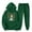 Green, variant on Amzcrzy Two Piece Sets for Women Outfits Men's and Women's Sports Tracksuits Long Sleeve Pullover Hoodies Sweatshirt Loose Coat and Sweatpants Fall Winter Suit 2 Piece Sets for Women