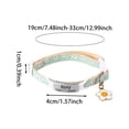 thumbnail image 2 of Daisy Cat Collars, Cute Breakaway Safety Collar for Cats, Adjustable Floral Kitten Collar with Pendant, Spring Summer Pet Collar for Small Dogs Puppy, 2 of 3