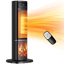 Vebreda 1500W PTC Electric Space Heater for Indoor Use, 80° Oscillating Fast Heating Heater for Home & Office