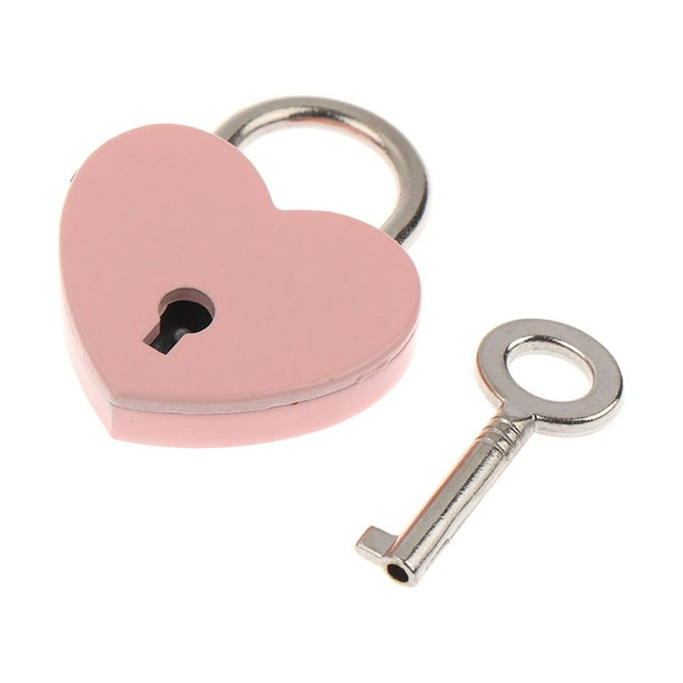 小物 vaultroom PADLOCK KEY HANGER / PINK GOLD BE-TOOL 2Pcs Mini Heart Shape Locks, Metal Padlock for Diary