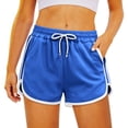 thumbnail image 5 of FRSASU Women's Mesh Athletic Shorts 3 Inch Running Gym Workout Bodybuilding Booty Vintage Fitted Shorts Blue, 5 of 5