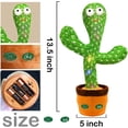 thumbnail image 3 of Talking Cactus Toy for Toddlers 1-3 - Plush Speech Therapy Toy that Repeats What You Say with socks & knee pads set, 3 of 5