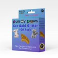 thumbnail image 1 of Purrdy Paws 100 Pack Soft Nail Caps for Cat Claws Gold Glitter Medium, 1 of 4