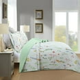 thumbnail image 3 of 3-Piece Printed Floral Quilt Set Lightweight Bedspread with Pillow Shams, Soft & Breathable Bedding ME505, 3 of 8
