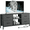 42.9''L Dark Gray, variant on TV Stand for Bedroom, Television Stand for TV up to 50 Inch Entertainment Center Dresser with 4 Drawers Open Storage Shelves for Living Room, Entryway