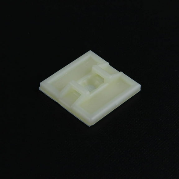 1" White Super-Stick Cable Tie Mounts - (pack of 25)