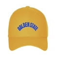 thumbnail image 2 of Daxton USA Cities States Baseball Hat Cap Arch Letters, Golden State Gold Royal, 2 of 2