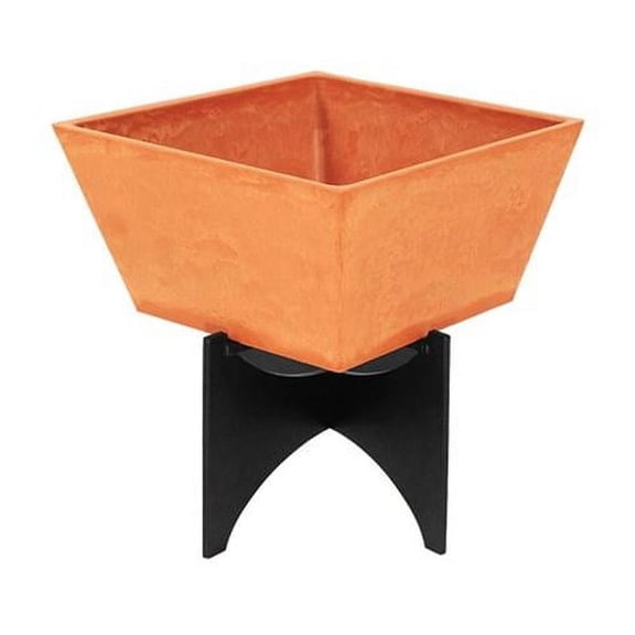 Achla FB-54-S Zaha Planter I with Stand, Terracotta