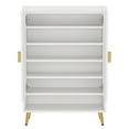 thumbnail image 4 of Spaco Shoe Organizer, Wooden Board & Metal, White Paint, 7 Tier, 29.53x14.57x43.31", 4 of 6