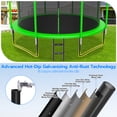 thumbnail image 2 of Cochan 12FT Trampoline with Enclosure for Adults and Kids, Outdoor Heavy Duty Trampoline with Lights, Kids Trampoline with Basketball Hoop, Birthday Gift, 1200LBS Weight Capacity, 2 of 7