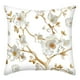 thumbnail image 2 of Funda de almohada navideña de 45x45cm - Decoración navideña para sofá o cama - Patrón de flores doradas - Tela corta y suave, 2 of 6