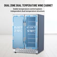 thumbnail image 4 of Ataucjin Beverage and Wine Cooler - Dual Zone, Built-in and Freestanding, Holds 54 Cans and 20 Bottles, Independent Temperature Control, Upgraded Quiet Compressor., 4 of 7