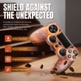 thumbnail image 5 of Controller Skins for PS4 - Silicone Protector Case Skin for Playstation 4 Controller Compatible with PS4 Slim / PS4 Pro Controller, Camo Mosaic Orange Cover for PS4 Controller with Thumb Grip Caps, 5 of 7