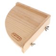 thumbnail image 1 of de Hámster de Madera Diseñado para Pequeños Animales Aves Accesorios Cómodo Sunnimix Plataforma de hámster de madera, 1 of 8