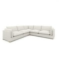 thumbnail image 2 of Ventana 116 Modern Pillow Arm Feather Memory Foam Fill 3 Piece Sectional Sofa, 2 of 11